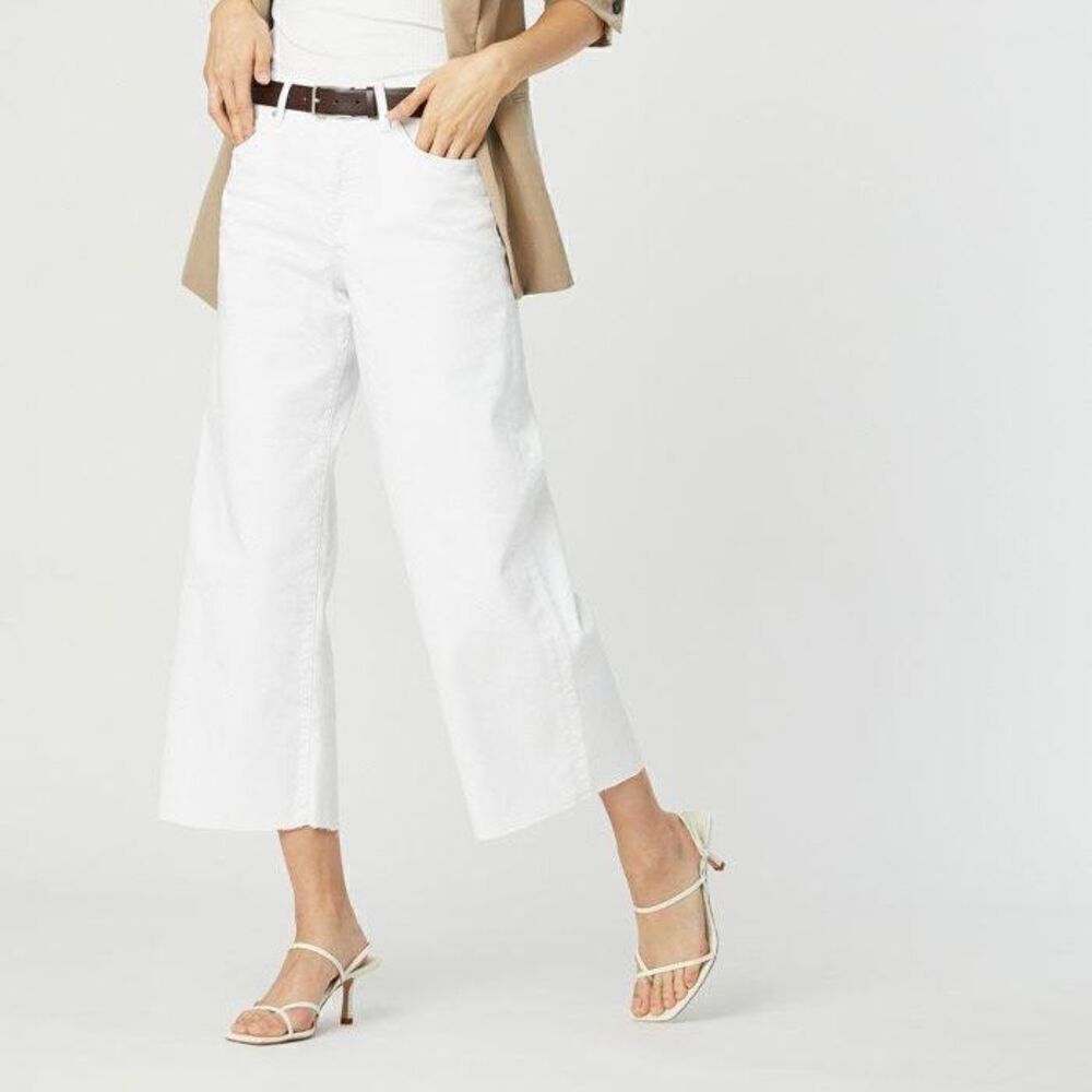 Mavi Jeans White Bodrum High Rise Wide‎ Leg Denim Jeans - Women’s 26